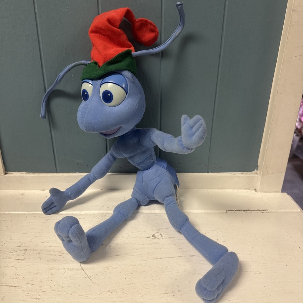 Vintage 18" BUGS LIFE Flik Special Edition Plush Christmas Toy Disney